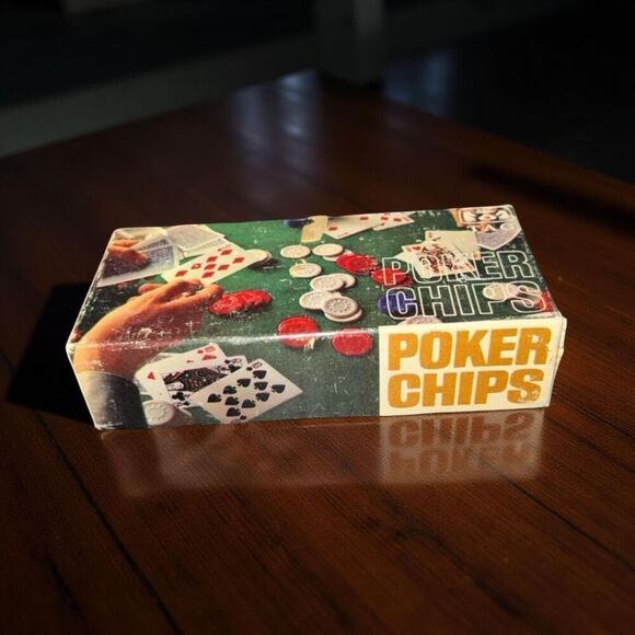 Vintage 1960s TAG Transco Adult Games Tilt Edge Poker Chips Original Box - Picture 5 of 5
